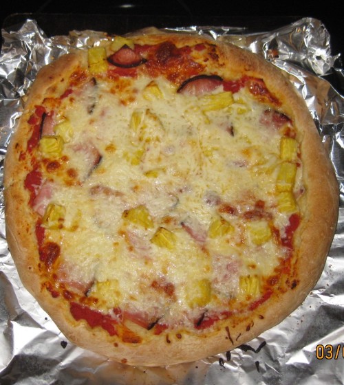 Pinapple_ham pizza