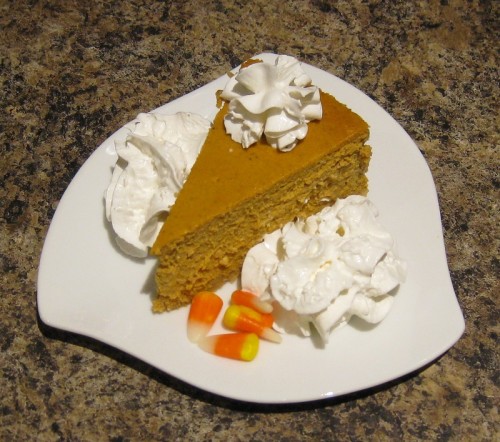 Pumpkin cake slice