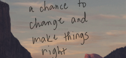 Make things right