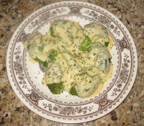 broccoli with cheesesauce